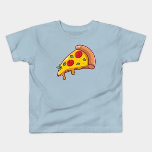 Flying Slice Of Pizza Kids T-Shirt